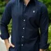 Camisa Basica de lino Marino FOR3211 — vista frontal