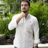 Camisa Basica de lino Blanca FOR3217 — detalle