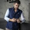 Camisa Dryflex Blanco, Marino, Cielo FOR3233 — vista posterior
