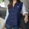 Camisa Dryflex Blanco, Marino, Cielo FOR3234 — vista posterior