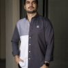 Camisa de Combinaciones Blanco, Gris FOR3250 — vista lateral