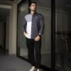 Camisa de Combinaciones Blanco, Gris FOR3250 — vista posterior