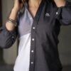 Camisa de Combinaciones Blanco, Gris FOR3251 — vista frontal