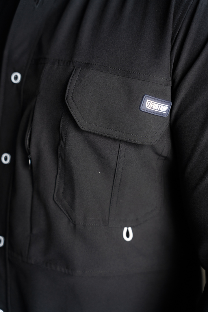 Camisa Dryflex Pro Negra FOR3284 — detalle