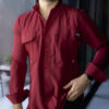 Camisa Dryflex Pro Vino FOR3290 — en modelo