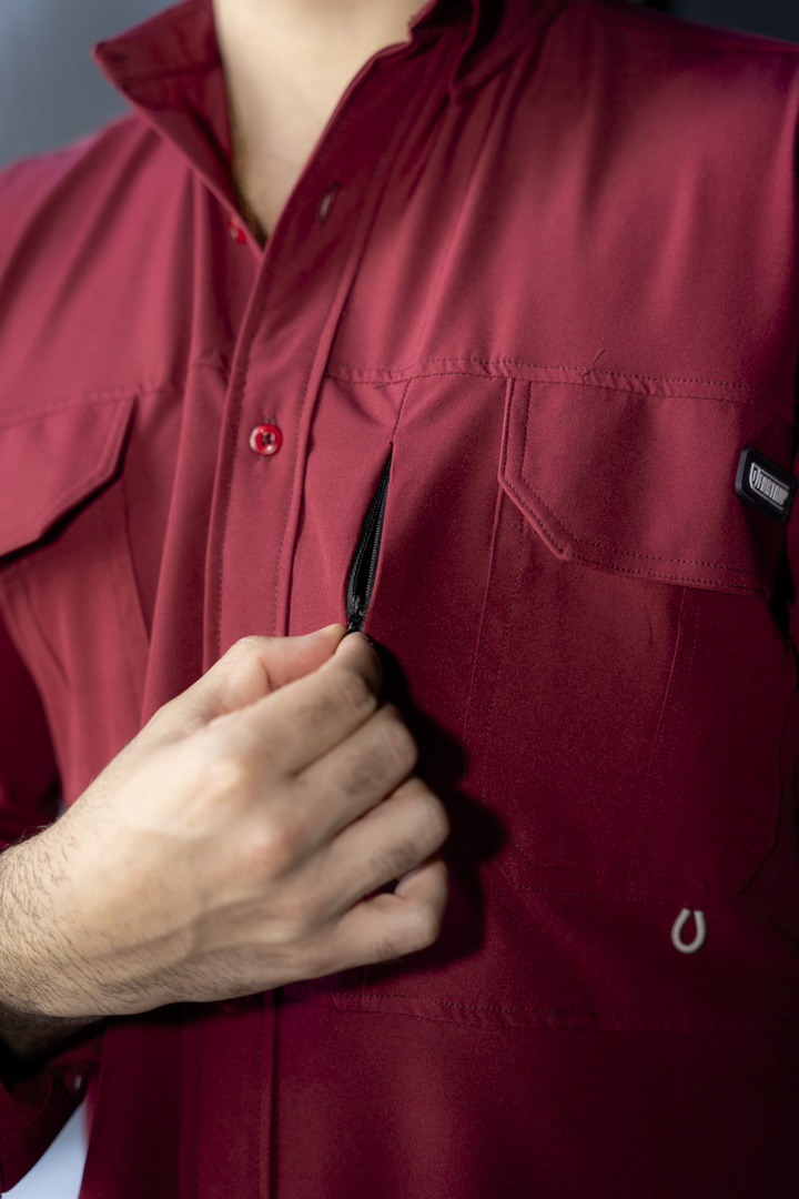 Camisa Dryflex Pro Vino FOR3290 — detalle
