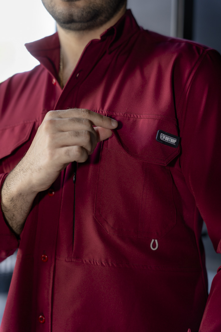 Camisa Dryflex Pro Vino FOR3290 — vista posterior