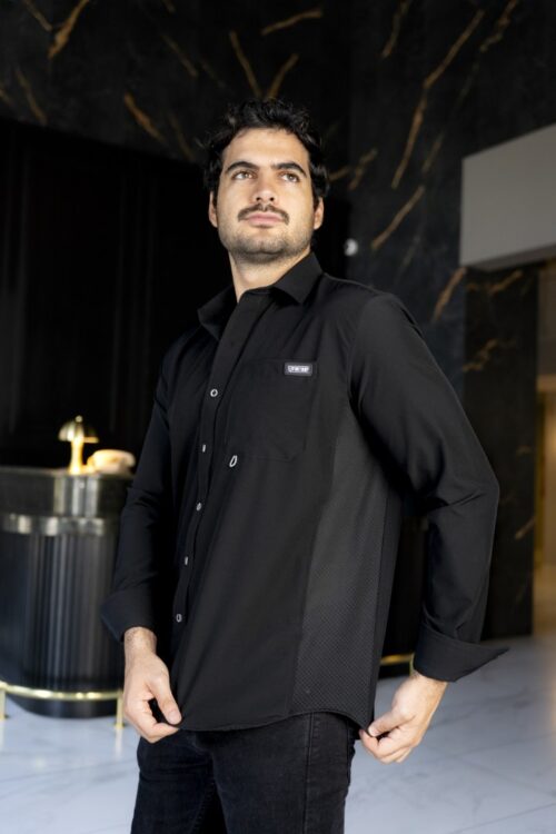 Camisa Dryflex Active Negro FOR3291 — vista posterior