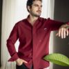 Camisa Dryflex Active Vino FOR3294 — vista frontal
