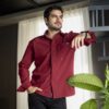 Camisa Dryflex Active Vino FOR3294 — detalle de tela