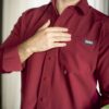 Camisa Dryflex Active Vino FOR3294 — detalle