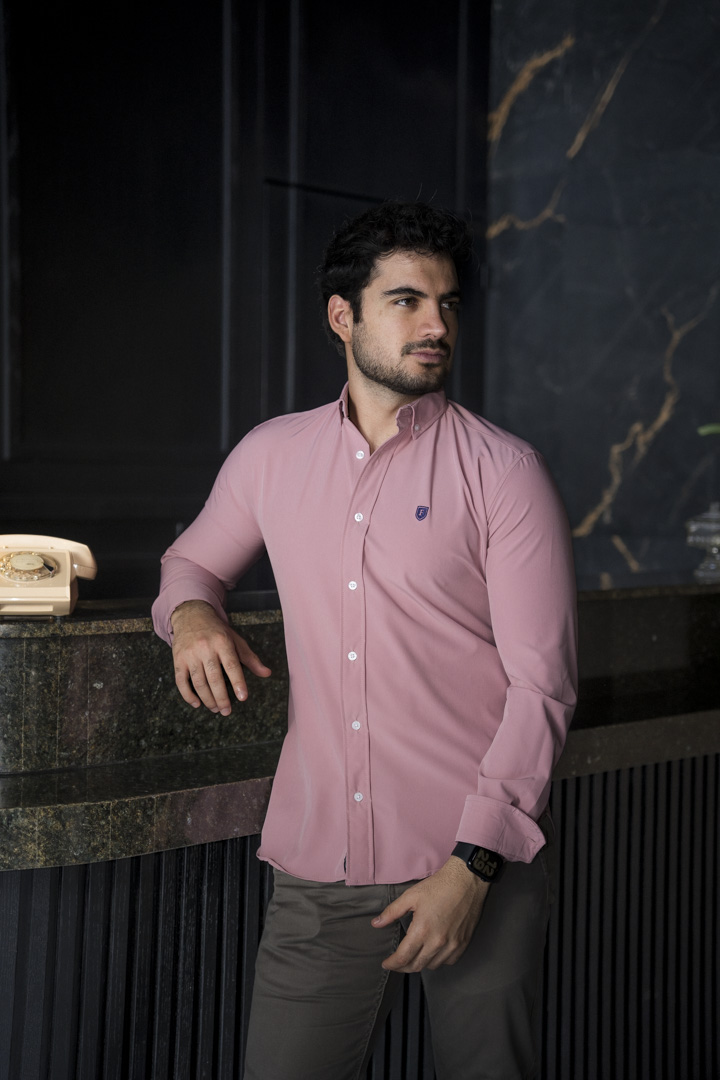 Camisa Dryflex Palo Rosa FOR3299 — vista frontal