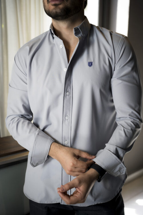 Camisa Dryflex Gris FOR3302 — vista posterior