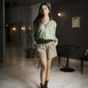Camisa Basica Verde Pistache FOR3305 — detalle