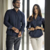 Camisa Basica Marino FOR3313 — vista alternativa