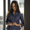 Camisa Basica Marino FOR3313 — vista frontal