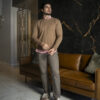 Sueter Beige Unisex ST7010 — vista posterior