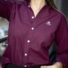 Camisa de Cuadros Marino, Vino FOR3315 — vista frontal