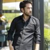 Camisa oxford negra FOR2517 — vista alternativa