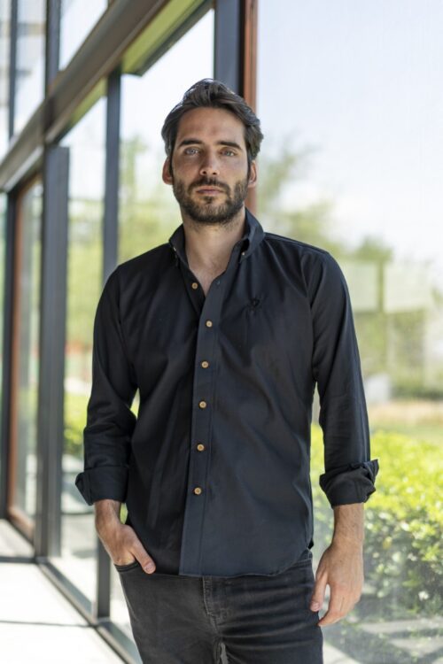 Camisa oxford negra | FOR2517