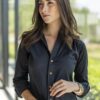 Camisa oxford negra FOR2523 — vista posterior