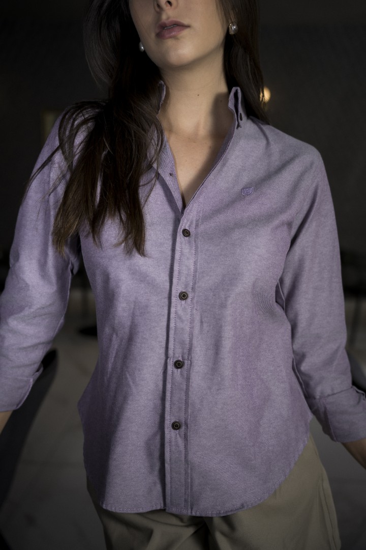 Camisa Basica Violeta FOR3311 — vista frontal
