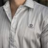 Camisa de Rayas Gris FOR3331 — vista posterior