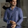 Camisa de Rayas Marino FOR3333 — detalle