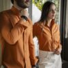 Camisa Dryflex Naranja FOR3261 — en modelo