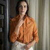 Camisa Dryflex Naranja FOR3261 — vista lateral