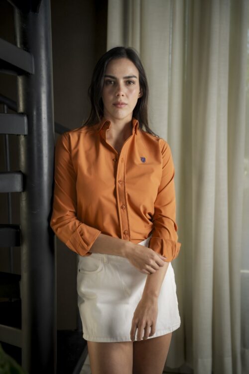 Camisa Dryflex Naranja FOR3261 — vista frontal