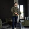 Camisa Dryflex Pro Verde Militar FOR3286 — en modelo