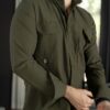 Camisa Dryflex Pro Verde Militar FOR3286 — vista lateral