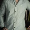 Camisa basica Verde FOR3336 — vista lateral