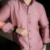 Camisa basica cereza FOR3338 — vista lateral