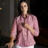 Camisa basica cereza FOR3339 — detalle