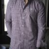 Camisa de cuadros Blanco, Azul, Marino y Vino FOR3340 — detalle