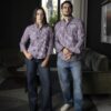 Camisa de cuadros Blanco, Azul, Marino y Vino FOR3340 — vista alternativa