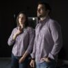 Camisa de cuadros Blanco, Azul, Marino y Vino FOR3340 — imagen 8