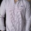 Camisa de Rayas Vino FOR3347 — detalle