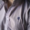 Camisa de Rayas Vino FOR3347 — vista posterior