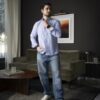 Camisa de Rayas Azul, Cielo FOR3351 — detalle