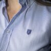 Camisa de Rayas Azul Cielo FOR3352 — vista posterior