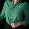 Camisa Dryflex verde bandera FOR3357 — vista lateral