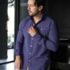 Camisa Dryflex morado FOR3358 — vista posterior