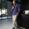 Camisa Dryflex morado FOR3358 — vista lateral