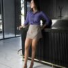 Camisa Dryflex morado FOR3359 — detalle