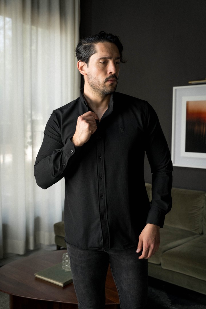 Camisa Dryflex Force negro FOR3360 — vista posterior