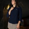 Camisa Dryflex Force azul marino FOR3363 — detalle