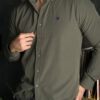 Camisa Dryflex Force verde militar FOR3364 — vista lateral